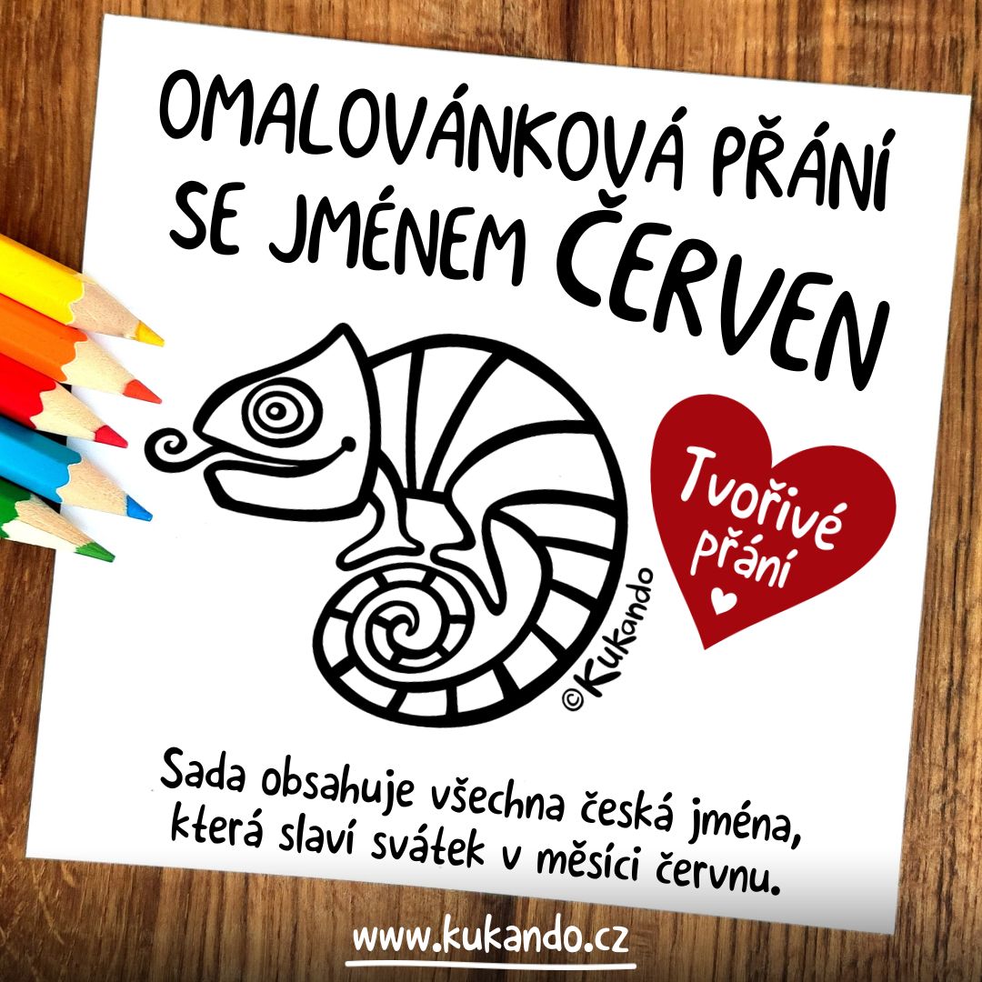 Omalovánková přání k svátku se jménem: kdo slaví v červnu?