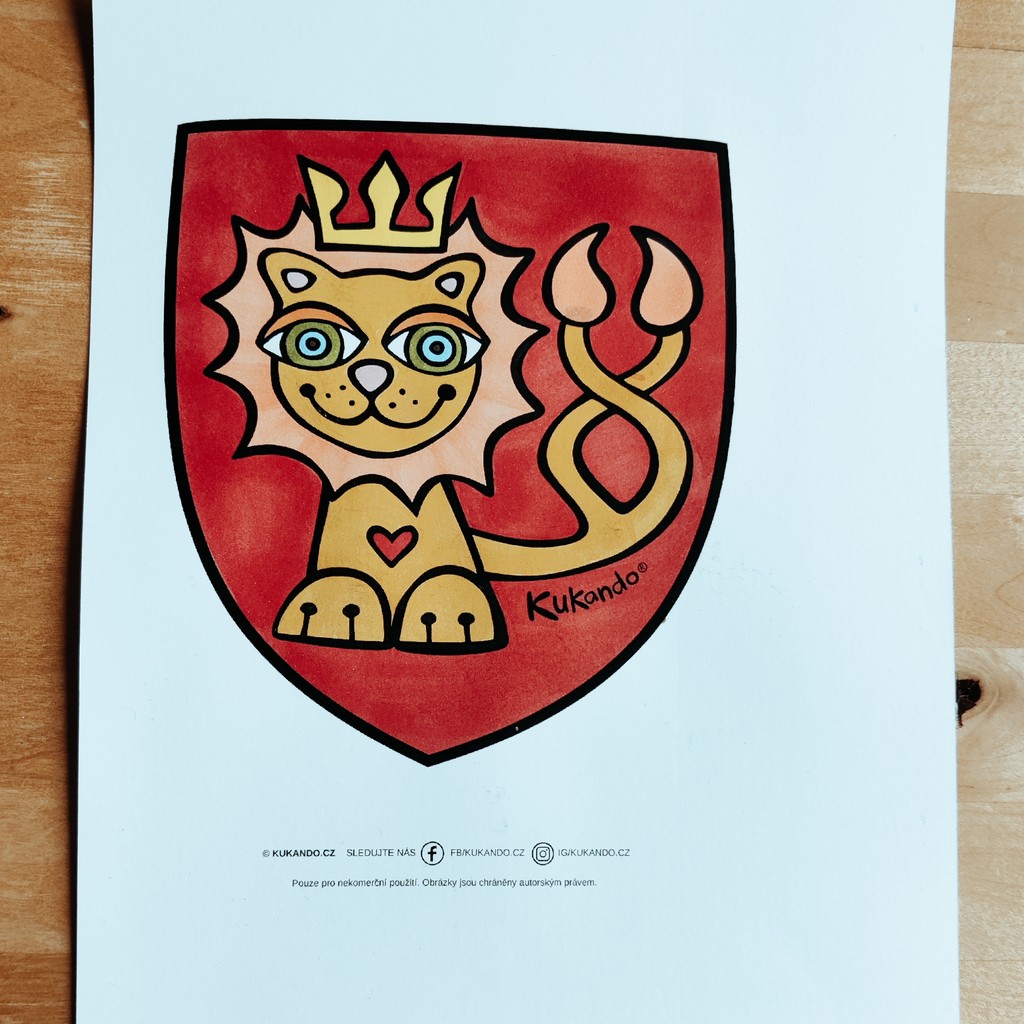 erb s českým lvem z Kukanda