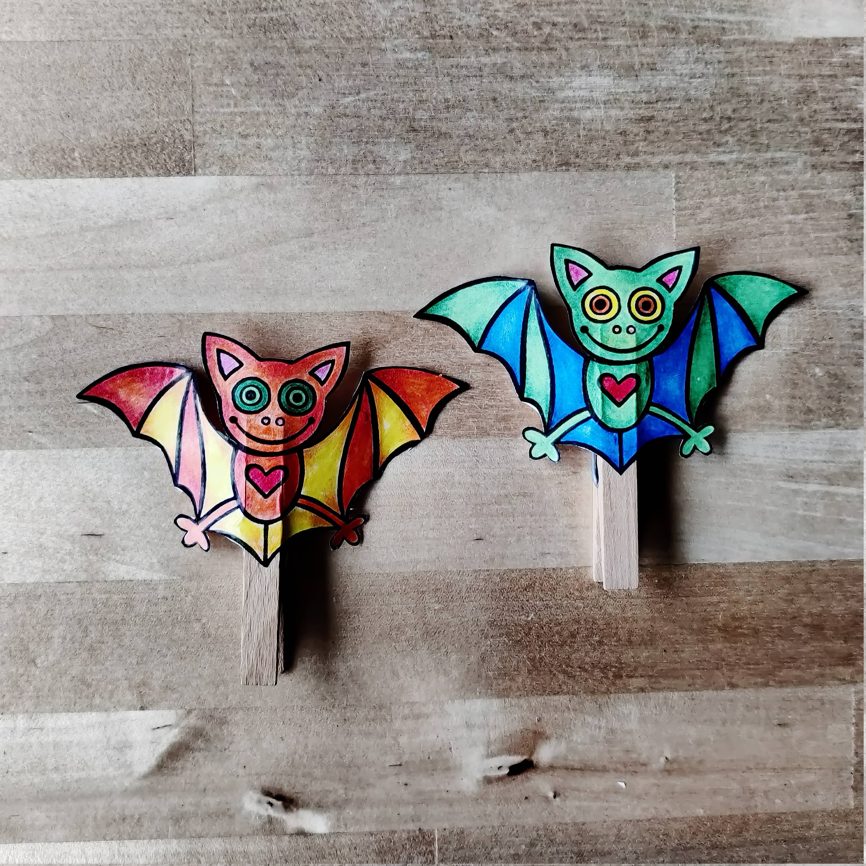 netopýří omalovánka Kukando