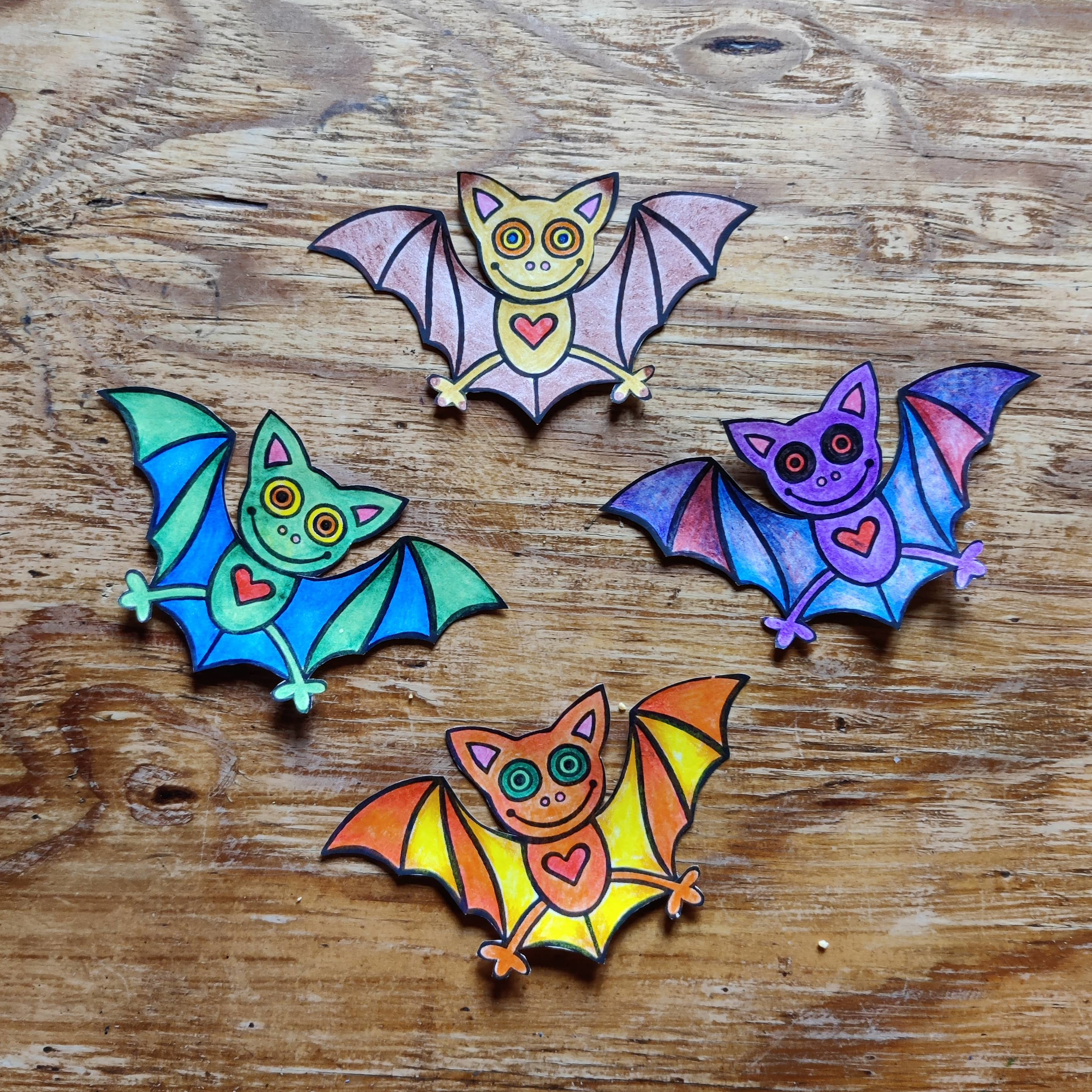 vystřižení netopýři