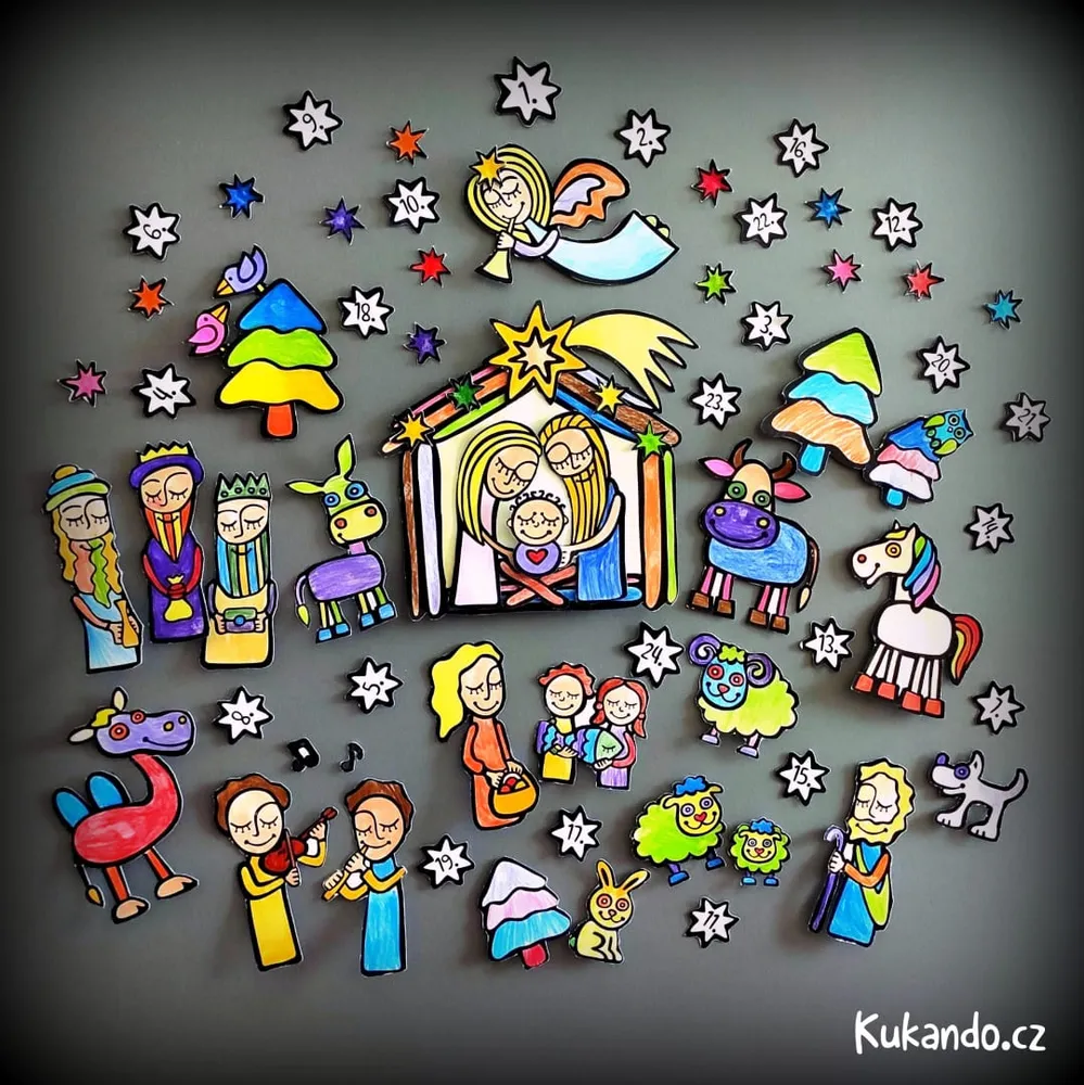 Kreativní ADVENTNÍ KALENDÁŘ BETLÉM (PDF verze)