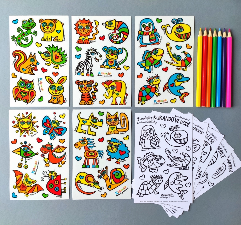 Samolepky KUKANDO NA DVORKU