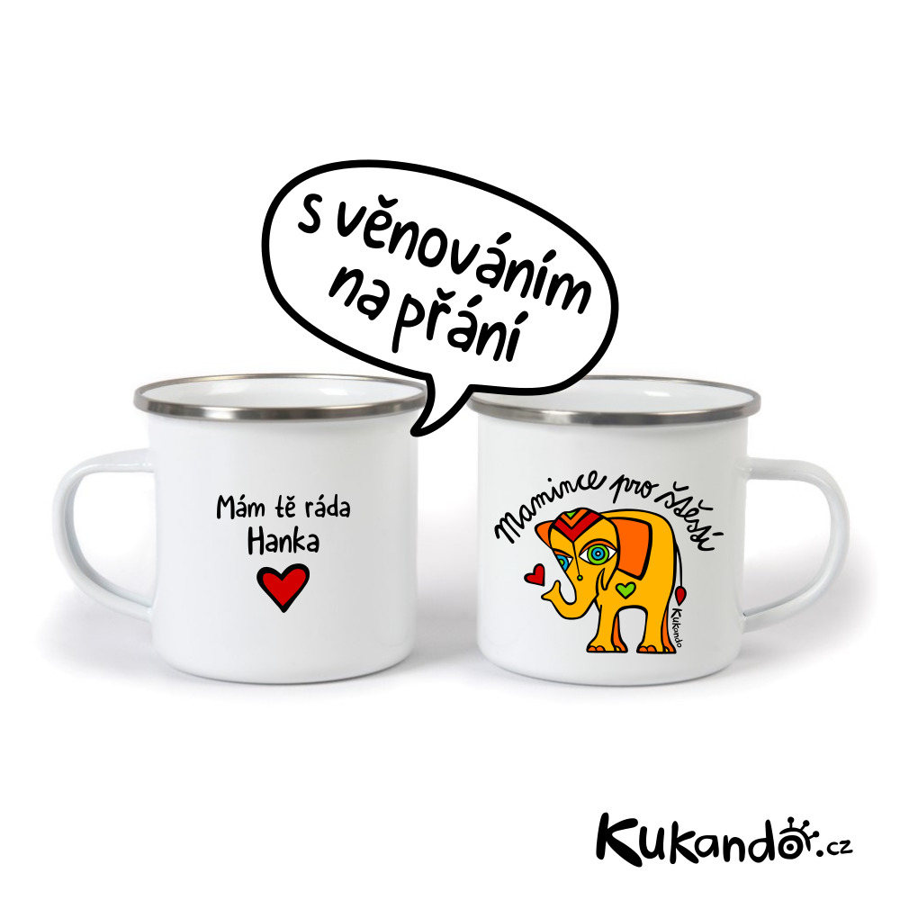 Plecháček SLON mamince pro štěstí