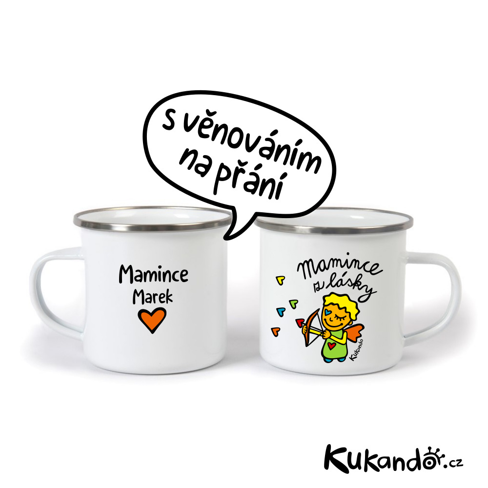 Plecháček AMOREK pro maminku z lásky s věnováním na přání