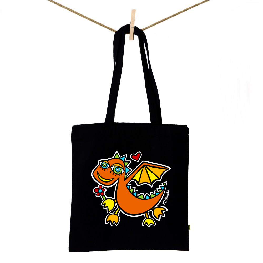 Bavlněná taška DRÁČEK přírodní