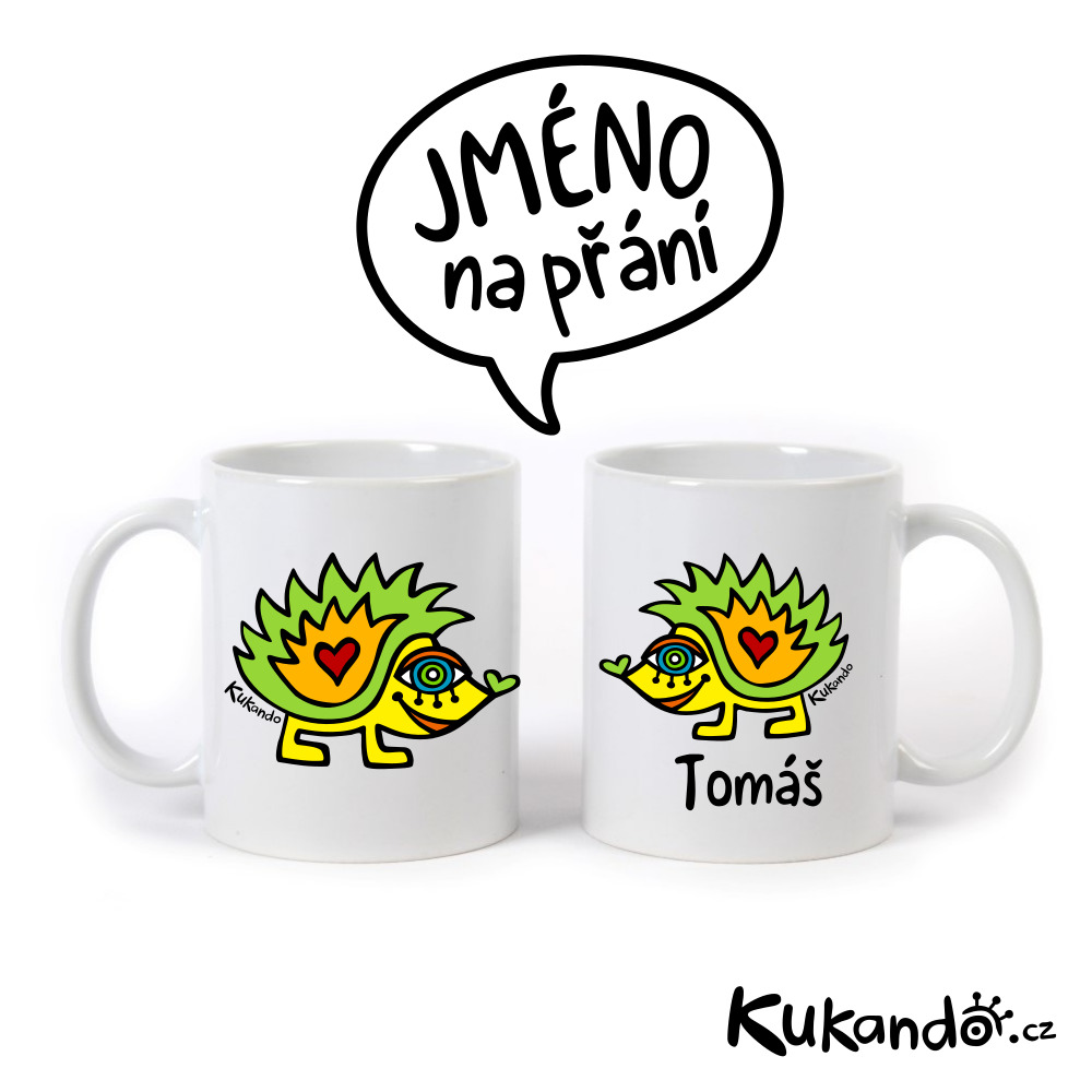 Keramický hrnek se jménem na přání JEŽEK