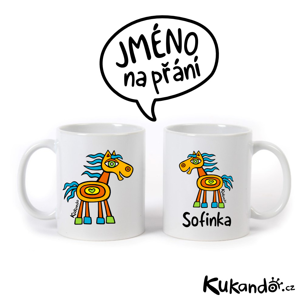 Keramický hrnek se jménem na přání KONÍK