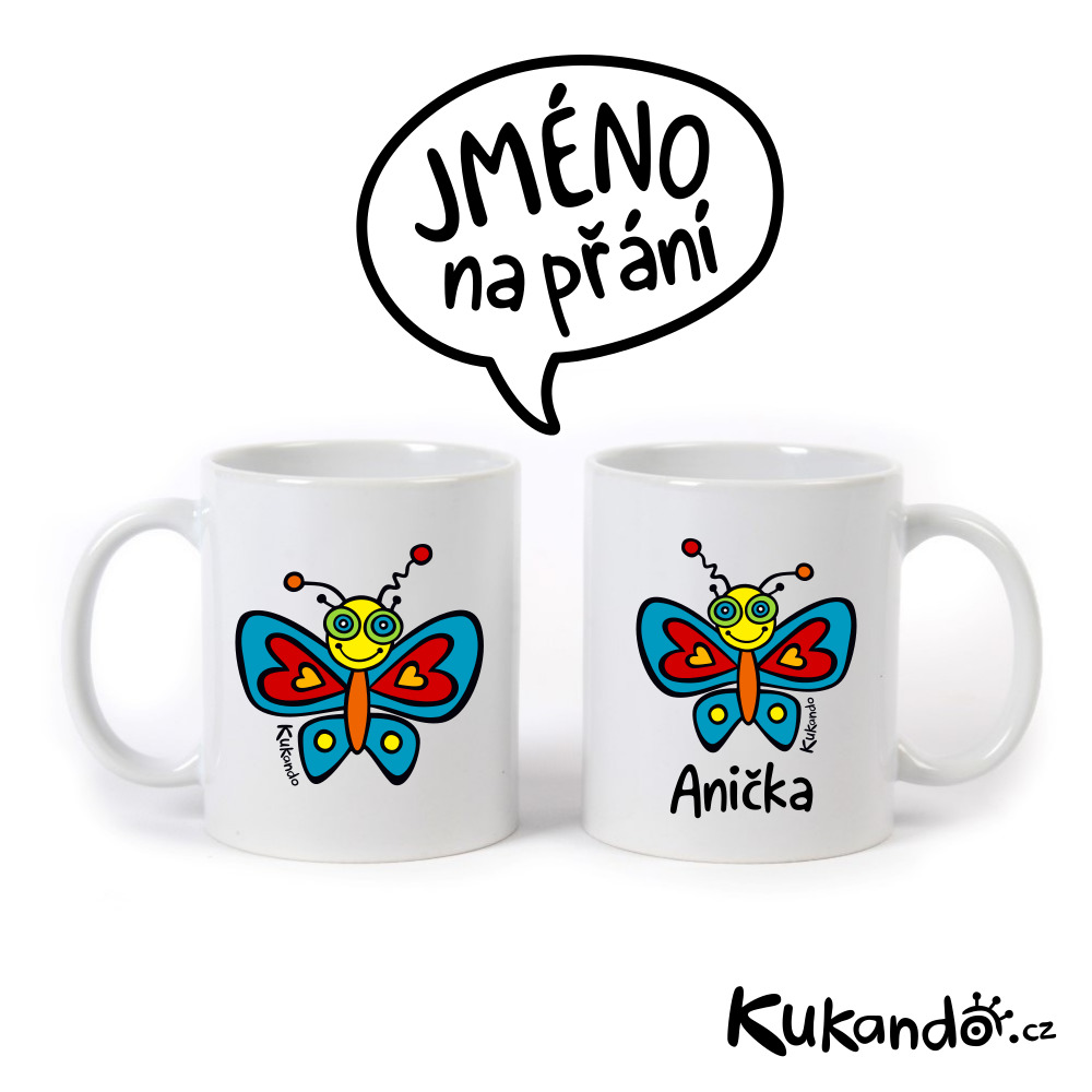 Keramický hrnek se jménem na přání MOTÝL