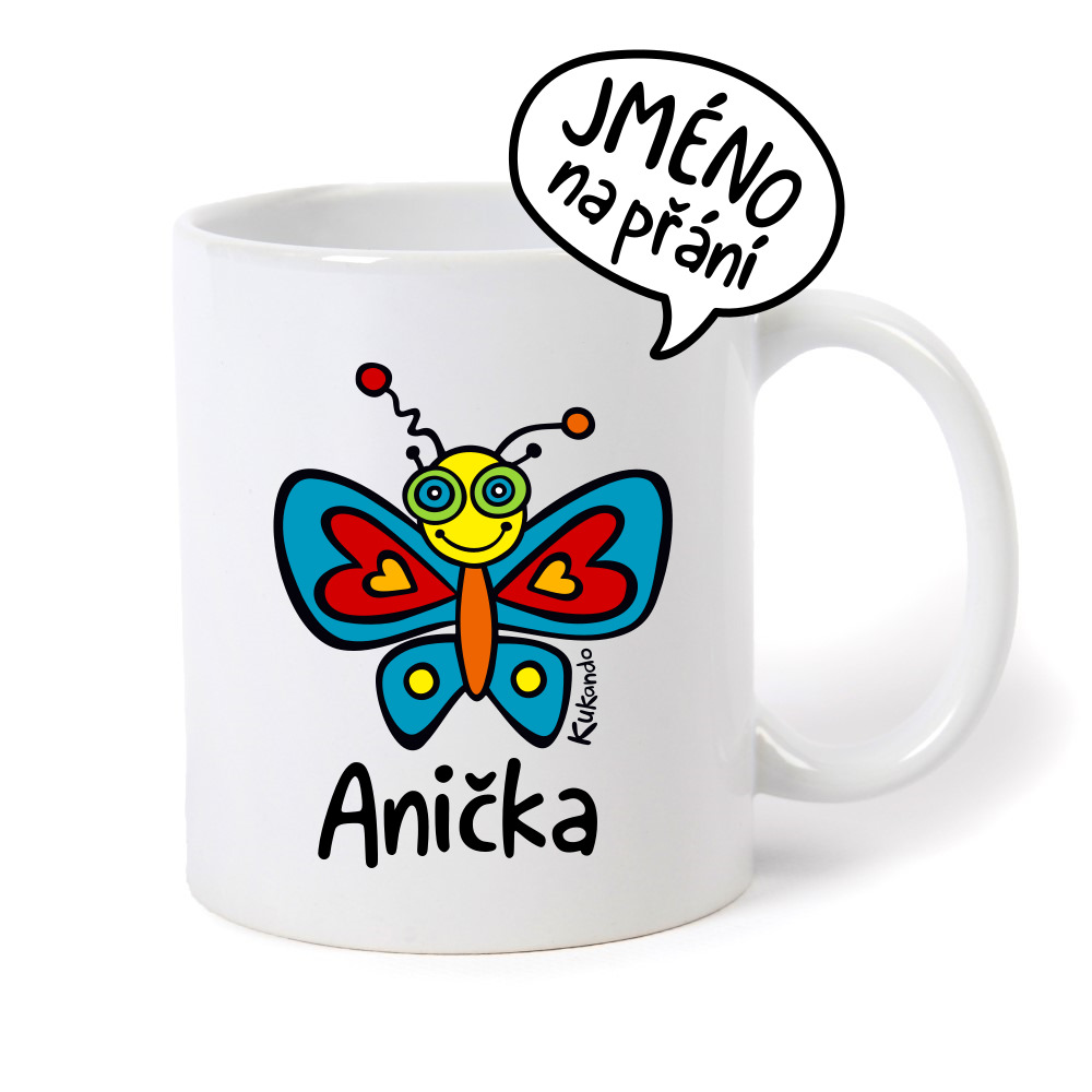 Keramický hrnek se jménem na přání MOTÝL
