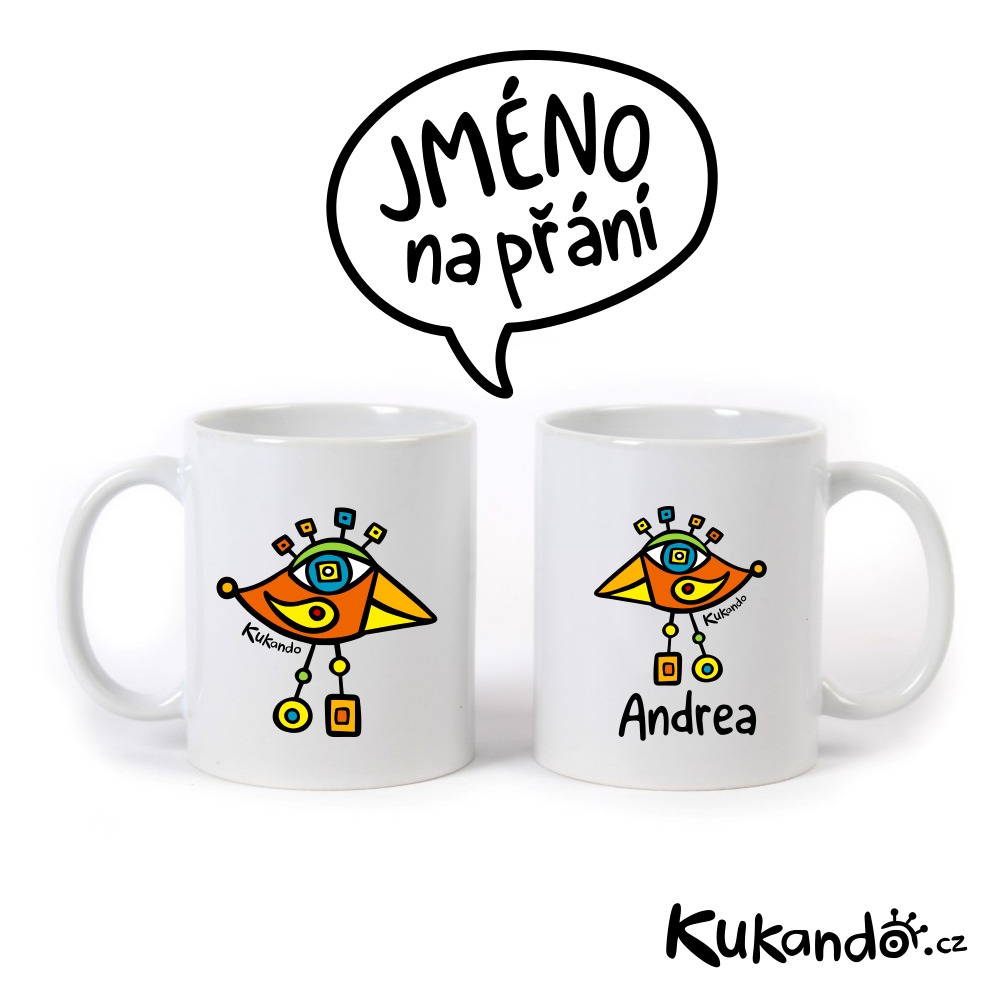 Keramický hrnek se jménem na přání PTÁČEK