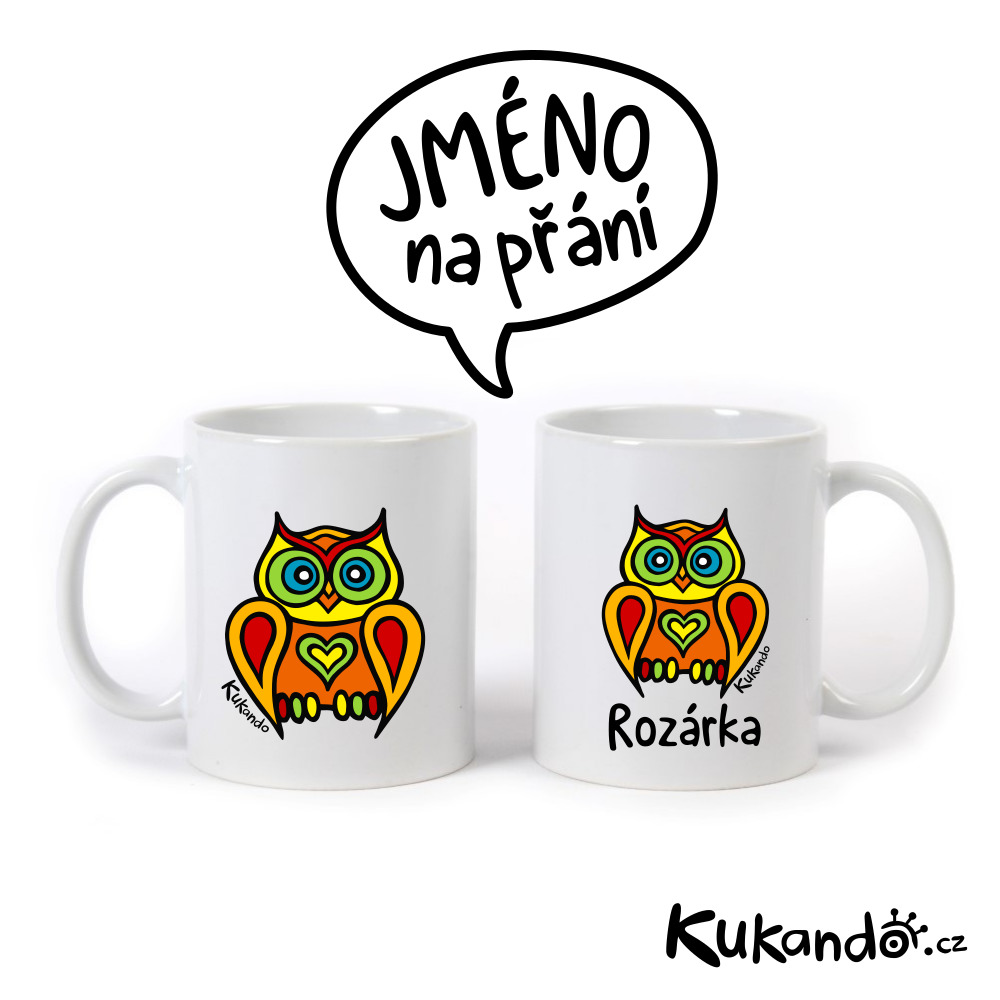 Keramický hrnek se jménem na přání SOVA