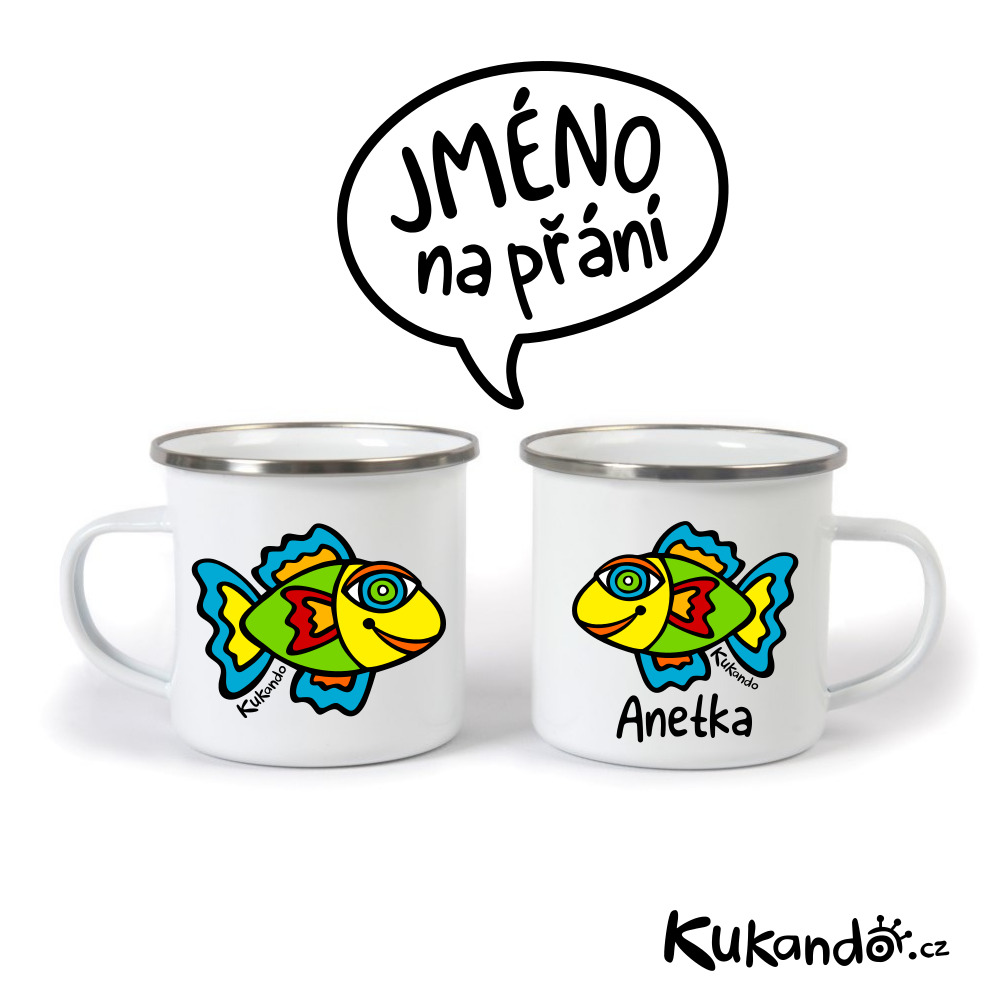 Plecháček se jménem na přání RYBIČKA