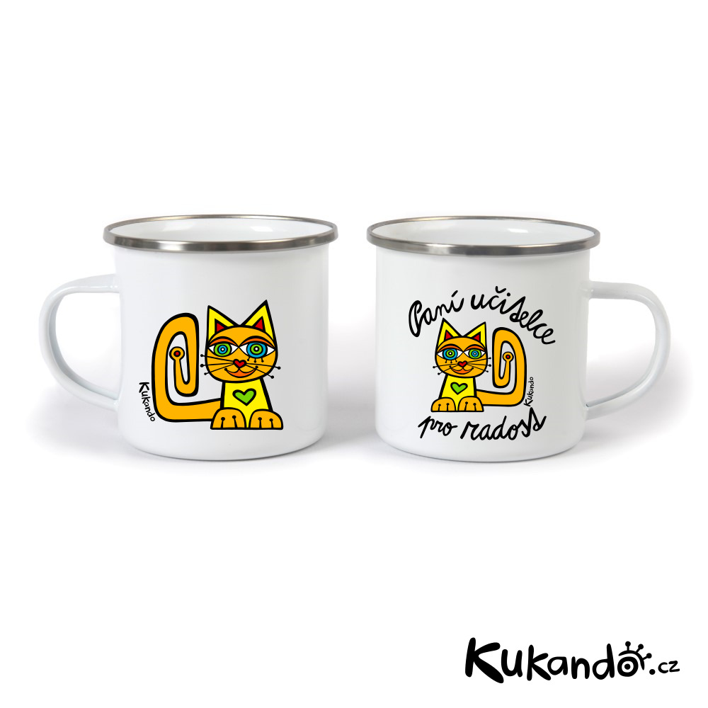 Plecháček pro učitelku S KOČKOU s věnováním na přání