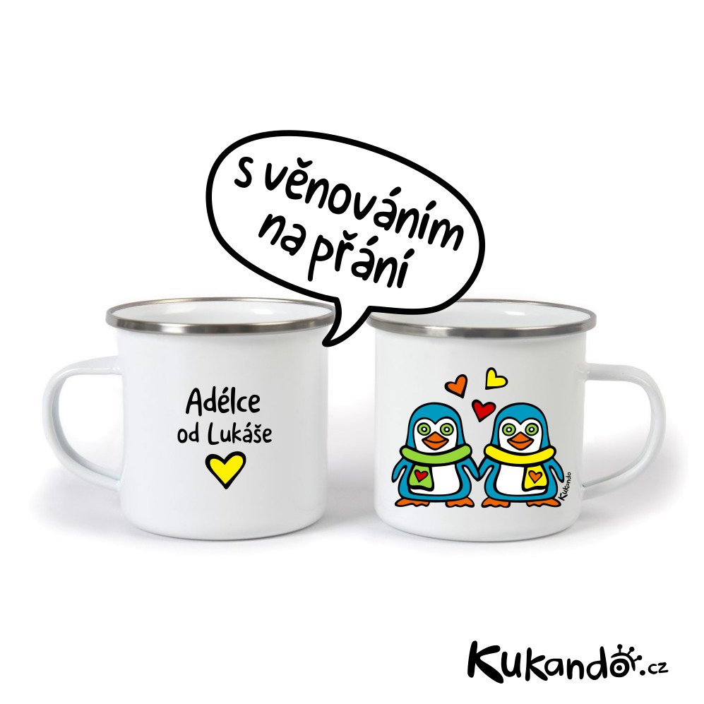 Plecháček ZAMILOVANÍ TUČŇÁCI s věnováním